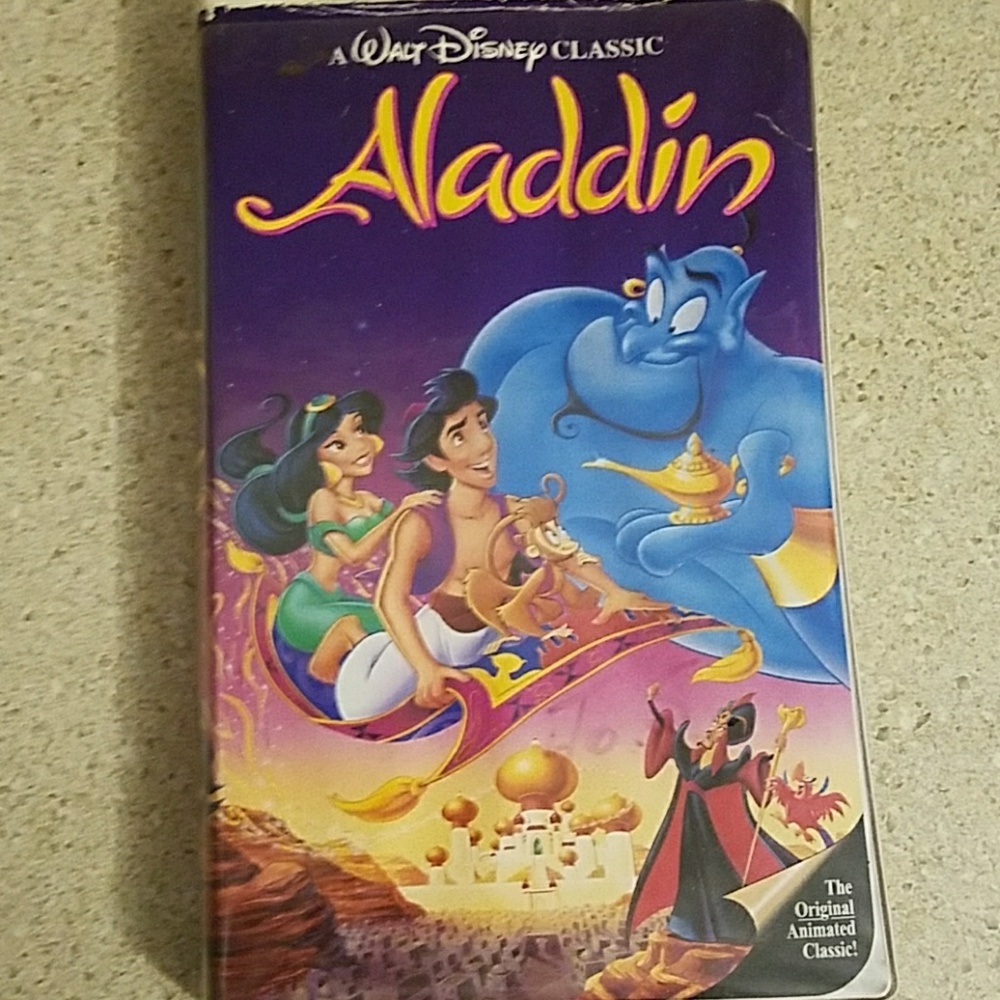 Walt Disney Aladdin vhs